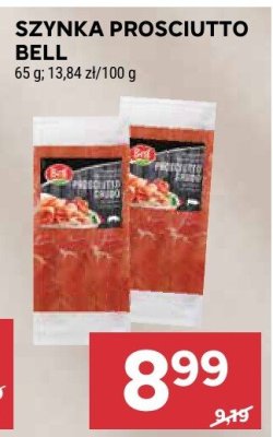 Szynka prosciutto bell promocja w Stokrotka
