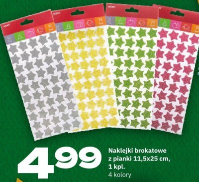 Naklejki brokatowe z pianki promocja w Twój Market