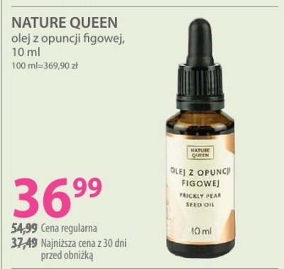 Olej z opuncji figowej NATURE QUEEN olej z opuncji figowej promocja w Hebe