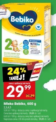 Mleko Bebiko, 600 g promocja w Twój Market