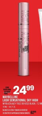 Tusz do rzęs Lash Sensational Sky High czarny wydłużający promocja w Drogerie Natura