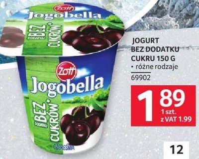 Jogurt bez dodatku cukru Jogobella 150 g promocja w Selgros
