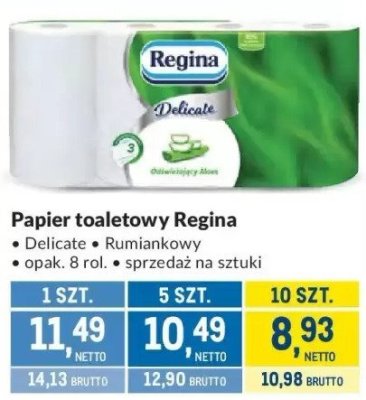 Papier toaletowy Regina promocja w Makro