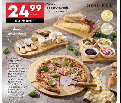 Deska okrągła 28 cm Smukee kitchen promocja