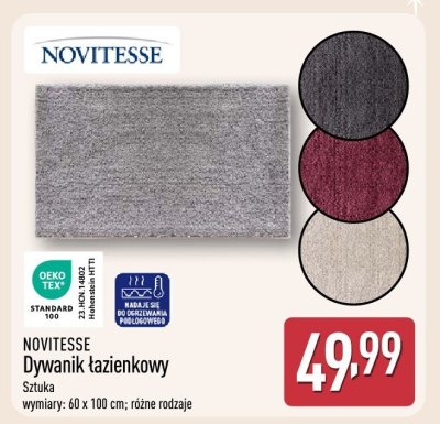 Dywanik łazienkowy NOVITESSE promocja w Aldi