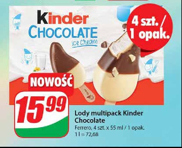 Lody Kinder chocolate promocja