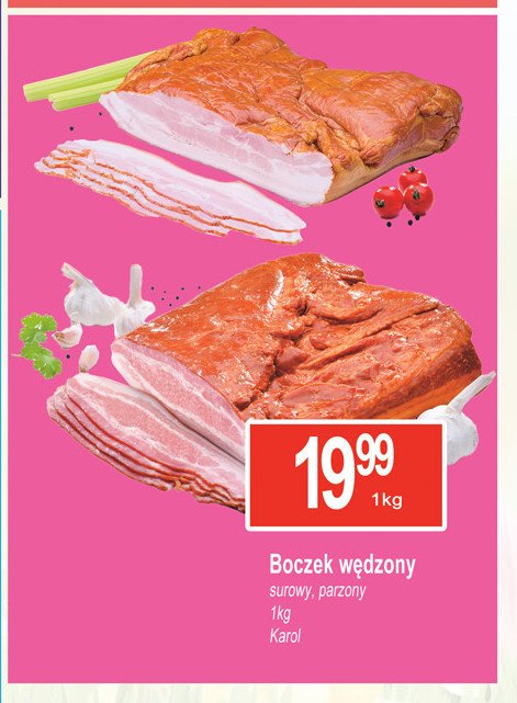 Boczek w臋dzony parzony Karol promocja