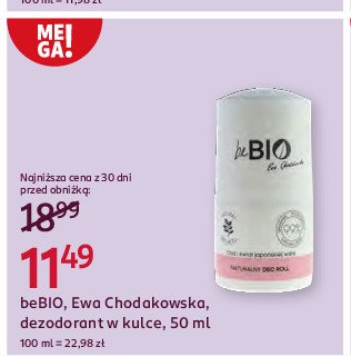 Naturalny dezodorant kwiat japońskiej wiśni Bebio cosmetics promocja w Rossmann