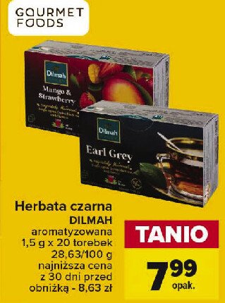 Herbata elegant earl grey Dilmah exceptional promocja