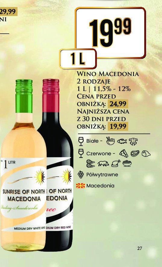 Wino Sunrise of north macedonia promocja