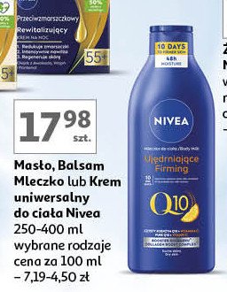 Mleczko do ciała ujędrniające Nivea q10 promocja