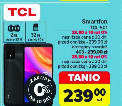 Smartfon 403 Tcl promocja