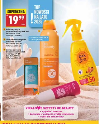 Emulsja do opalania spf 50+ Dax sun promocja