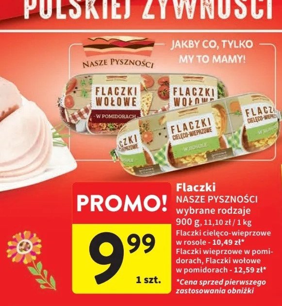 Flaczki cielęco-wieprzowe w rosole Nasze pyszności promocja