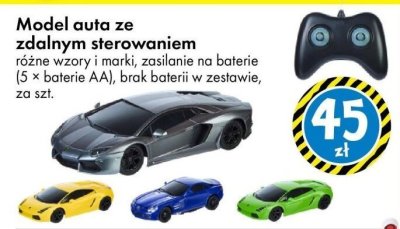 Model auta ze zdalnym sterowaniem promocja w Tedi