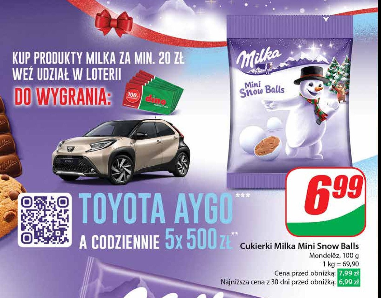 Kule czekoladowe mini Milka snow balls promocja