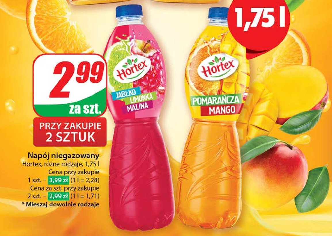 Nap贸j pomara艅cza-mango Hortex promocja