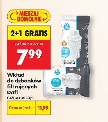 Wkład do dzbanków filtrujących Dafi promocja w Biedronka