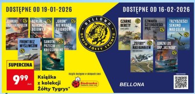 Książka z kolekcji Żółty Tygrys promocja w Biedronka