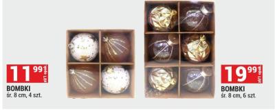 Bombki śr. 8 cm, 6 szt. promocja w Merkury Market