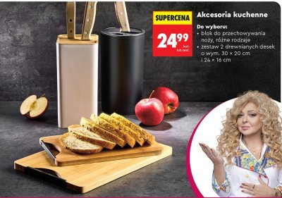 Akcesoria kuchenne: blok do przechowywania noży, różne rodzaje promocja w Biedronka