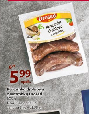 Kaszanka drobiowa z w膮tr贸bk膮 Drosed promocja