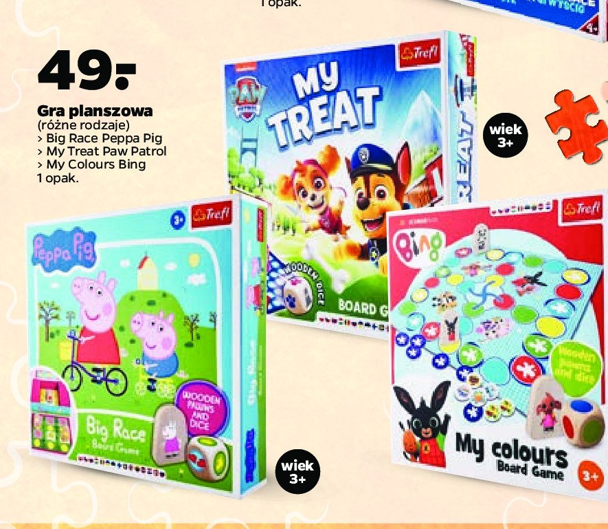 Gra planszowa peppa pig Trefl promocja