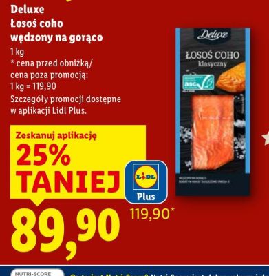 Łosoś coho wędzony na gorąco promocja w Lidl