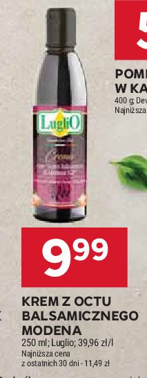 Ocet balsamiczny modena Luglio promocja