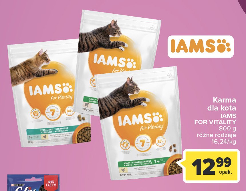 Karma dla kota sterilised Iams for vitality promocja