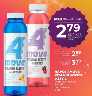 Napój 4MOVE Vitamin Water 0,556 L Magnez, Minerały promocja w Duży Ben