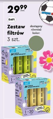 Zestaw filtrów DAFI 3 szt. promocja w Biedronka