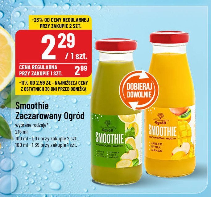 Smoothie jabłko-dynia-mango Zaczarowany ogród promocja