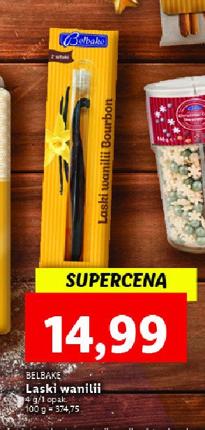 Laska wanilii Belbake promocja
