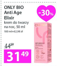 Krem do twarzy na noc Only bio anti-age Onlybio promocja