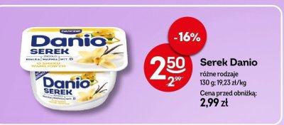 Serek Danio różne rodzaje promocja w Żabka