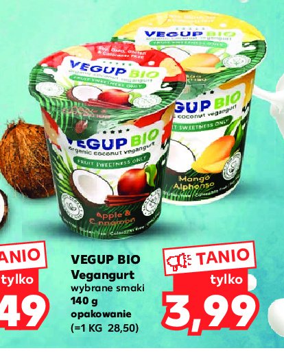 Jogurt mango & kokos Vege up bio promocja