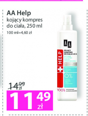 Kompres kojący do ciała sos Aa help promocja