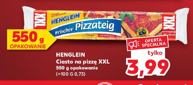 Ciasto na pizze xxl Henglein promocja
