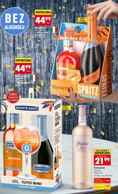 Wino Mionetto 0%, 750 Ml + Mionetto Aperitivo 0%, 750 Ml promocja w Biedronka