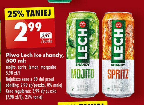 Piwo Lech shandy mojito promocja