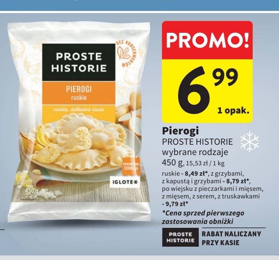 Pierogi z truskawkami Iglotex proste historie promocja