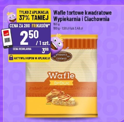 Wafle tortowe kwadratowe Wypiekarnia i Ciachoownia promocja w POLOmarket