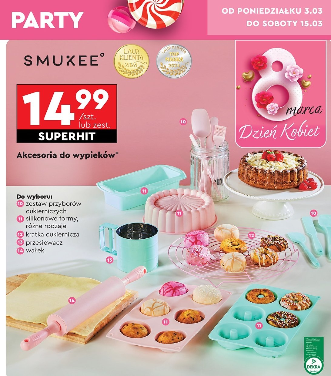 Formy do pieczenia Smukee kitchen promocja w Biedronka