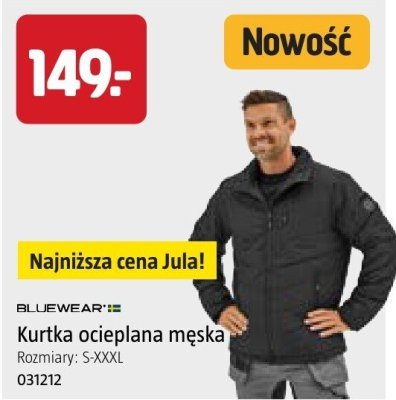 Kurtka ocieplana męska Bluewear promocja w Jula