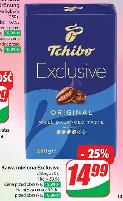 Kawa Tchibo Exclusive promocja w Dino