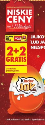 Jajko Kinder Joy, 20 g promocja w Biedronka