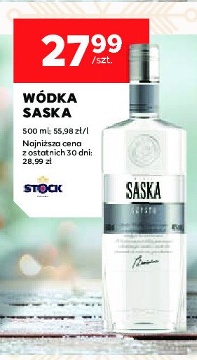 Wódka Saska czysta promocja