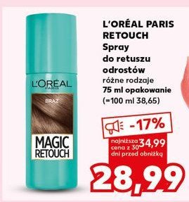 Spray do retuszu odrostów brąz L'oreal magic retouch promocja