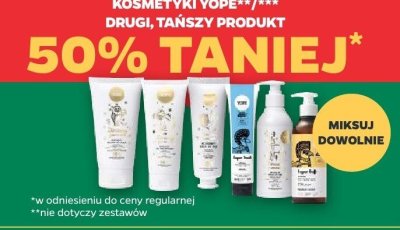 Kosmetyki Yope różne rodzaje promocja w Netto